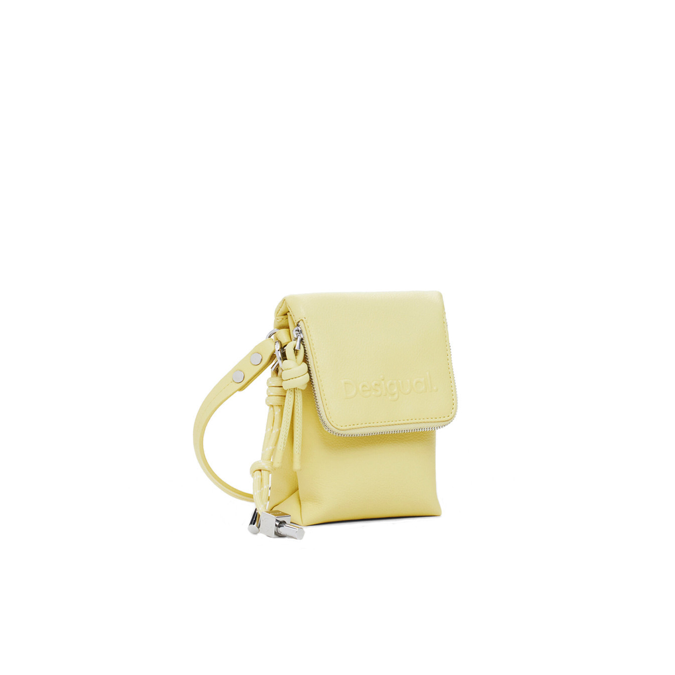 Desigual Half Phone Smartphone Pouch Logo Yellow