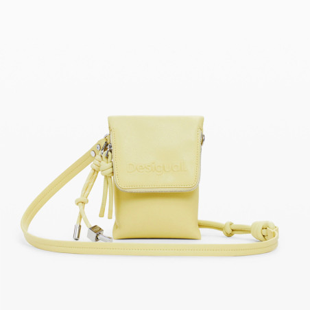 Desigual Half Phone Pochette Smartphone Logo Yellow face