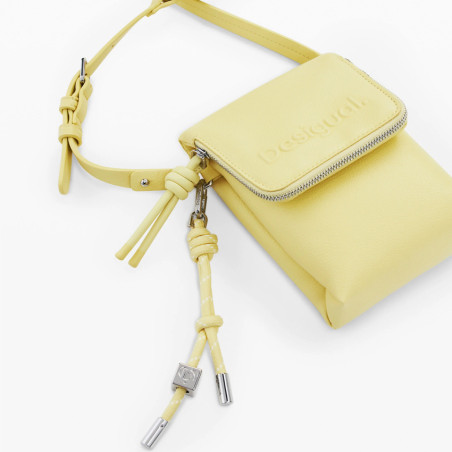 Desigual Half Phone Pochette Smartphone Logo Yellow entier
