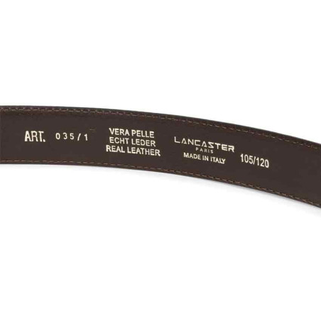 Lancaster Leather Belt for Men 601-11 Brown L