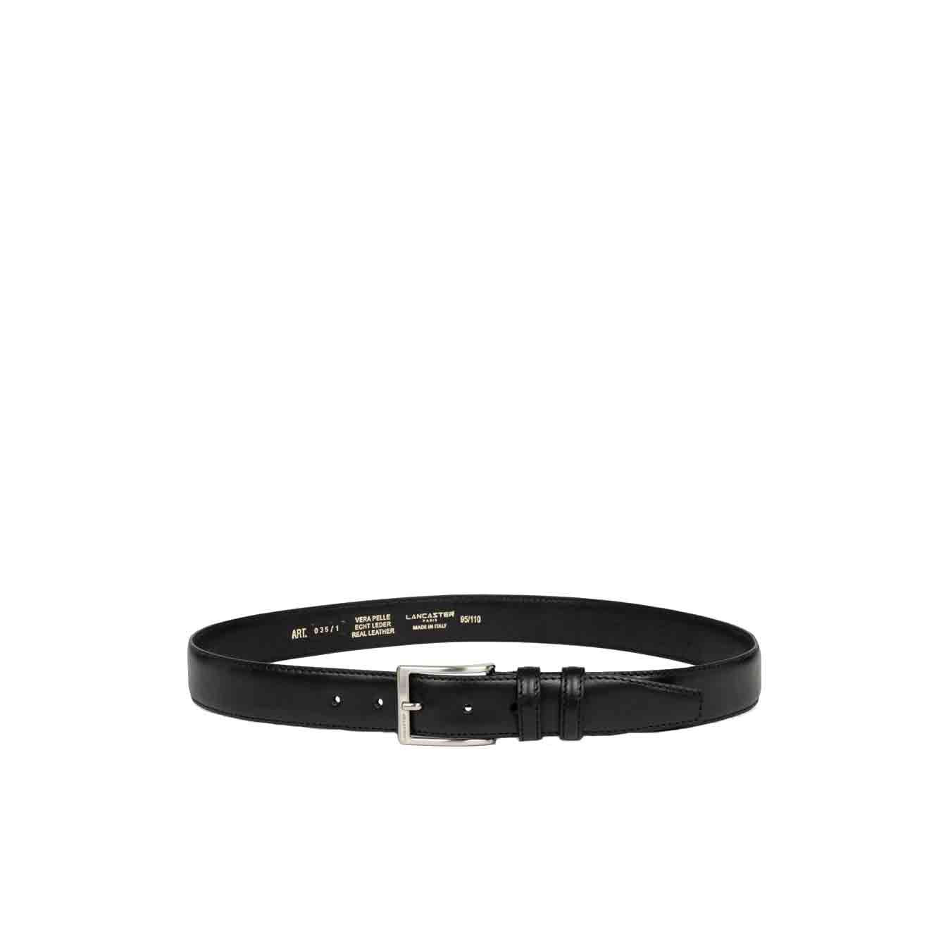 Lancaster Leather Belt for Men 601-11 Black L