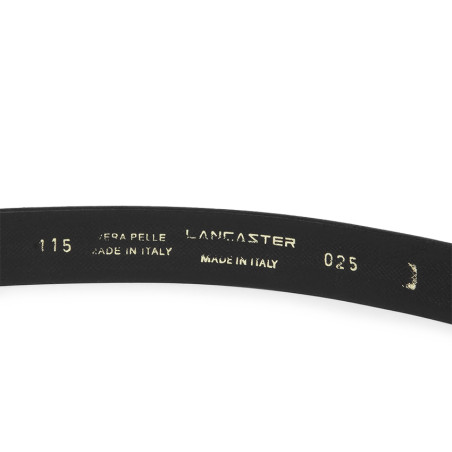 Lancaster Leather Belt for Women 601-021 Black M