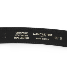 Lancaster Croco Leather Belt for Women 601-023 Black M