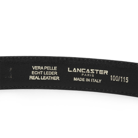 Lancaster Croco Leather Belt for Women 601-023 Black M