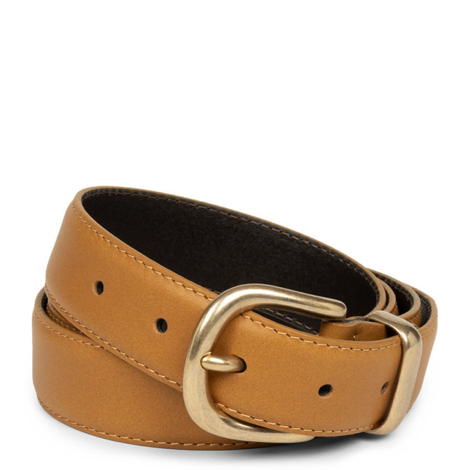 Lancaster Smooth Vachetta Leather Belt for Women 601-024 Camel M