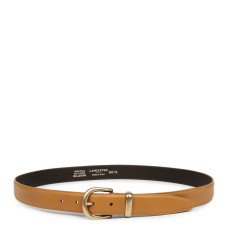Lancaster Smooth Vachetta Leather Belt for Women 601-024 Camel M