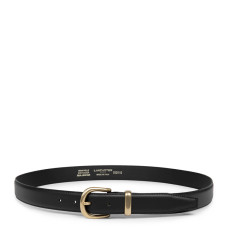Lancaster Ceinture en Cuir de Vachette Lisse Femme 601-024 Noir M