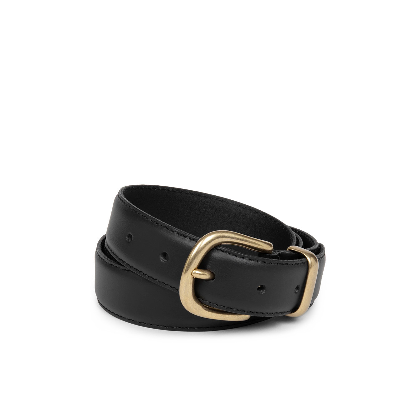Lancaster Ceinture en Cuir de Vachette Lisse Femme 601-024 Noir M