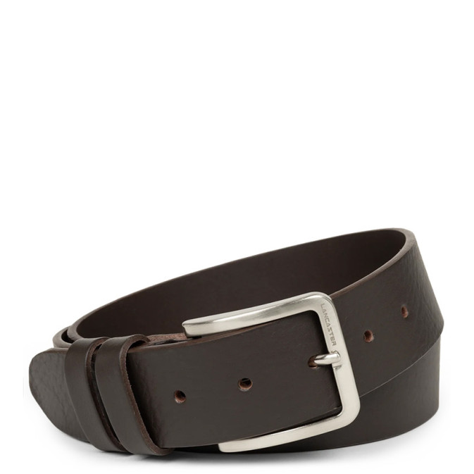 Lancaster Vegetable Tanned Leather Belt for Men 601-12 Brown L