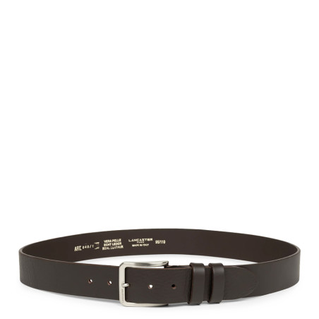 Lancaster Vegetable Tanned Leather Belt for Men 601-12 Brown L