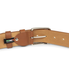 Lancaster Vegetable Tanned Leather Belt for Men 601-12 Camel L