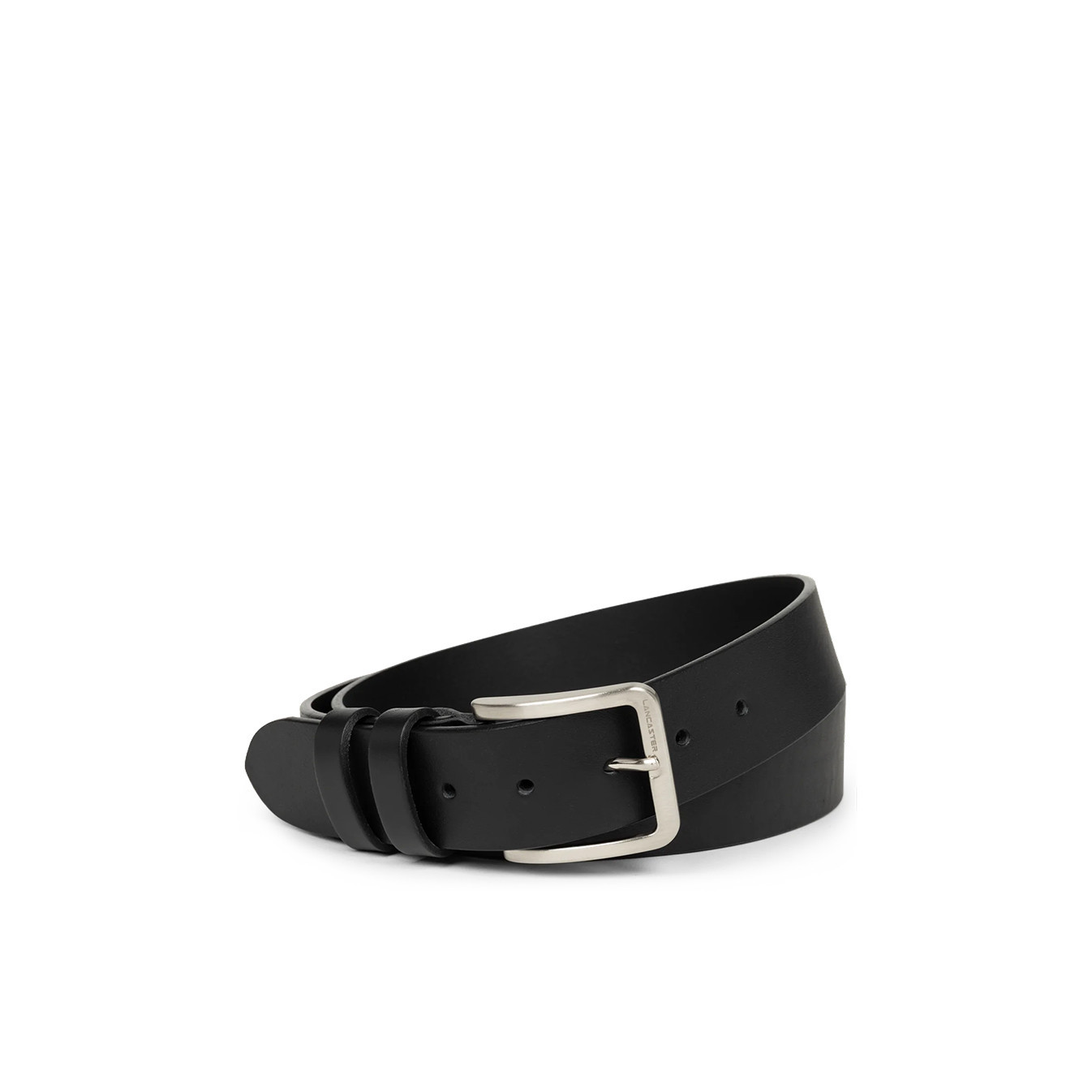 Lancaster Vegetable Tanned Leather Belt for Men 601-12 Black L