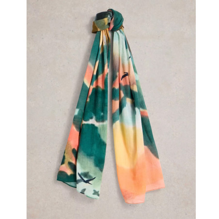 White Stuff Light Scarf Green Mlt