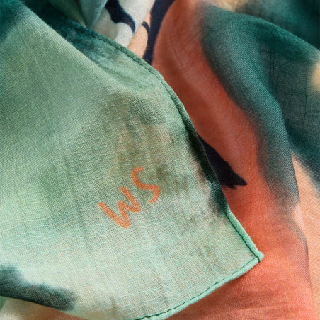 White Stuff Light Scarf Green Mlt