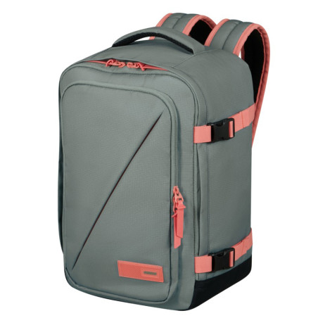 American Tourister Take2cabin Sac A dos S Sage/Coral côté