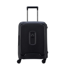Delsey Moncey Cabin Luggage 4 Double Wheels 55 cm Slim Black