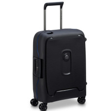 Delsey Moncey Cabin Luggage 4 Double Wheels 55 cm Slim Black