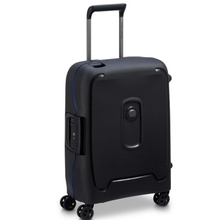 Delsey Moncey Cabin Luggage 4 Double Wheels 55 cm Slim Black