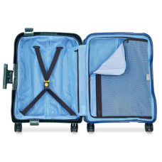 Delsey Moncey Cabin Luggage 4 Double Wheels 55 cm Slim Black