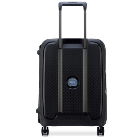 Delsey Moncey Cabin Luggage 4 Double Wheels 55 cm Slim Black