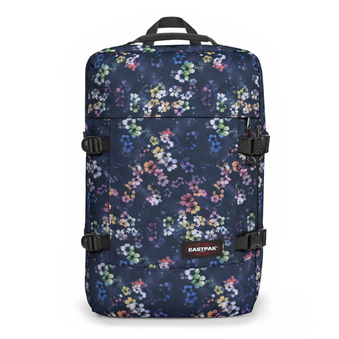Eastpak Travelpack Sac De Voyage Et À Dos 2 En 1 7v1 Flora Fade Navy