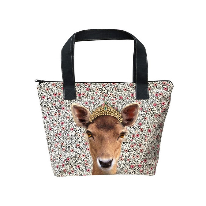 Grand Tote Bag Wendy Laissez Lucie Faire Marque Foxtrot - Beige, Polyester, Neuf Avec étiquettes