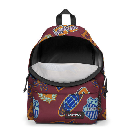 Eastpak Padded Pak'r Varsity Clash Sac A Dos 2w1 Clash Burgundy ouvert