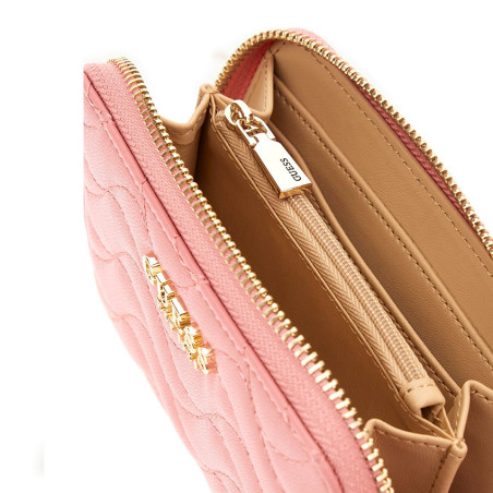 Guess Melisandra Medium Zip Portefeuille Begonia