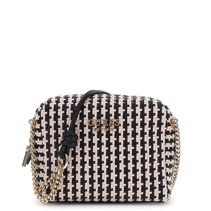 Guess Mirema Petit Sac Trotteur Tressé Black Multi