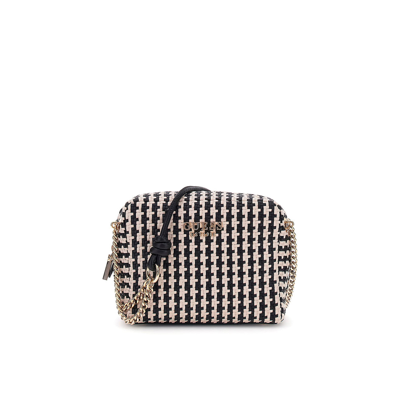 Guess Mirema Petit Sac Trotteur Tressé Black Multi