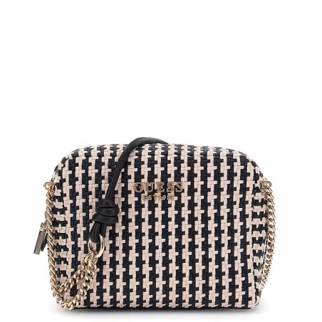 Guess Mirema Small Trotteur Woven Bag Black Multi