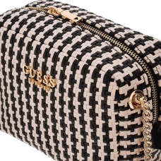 Guess Mirema Small Trotteur Woven Bag Black Multi