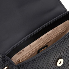 Guess Mirema Small Woven Handbag Black