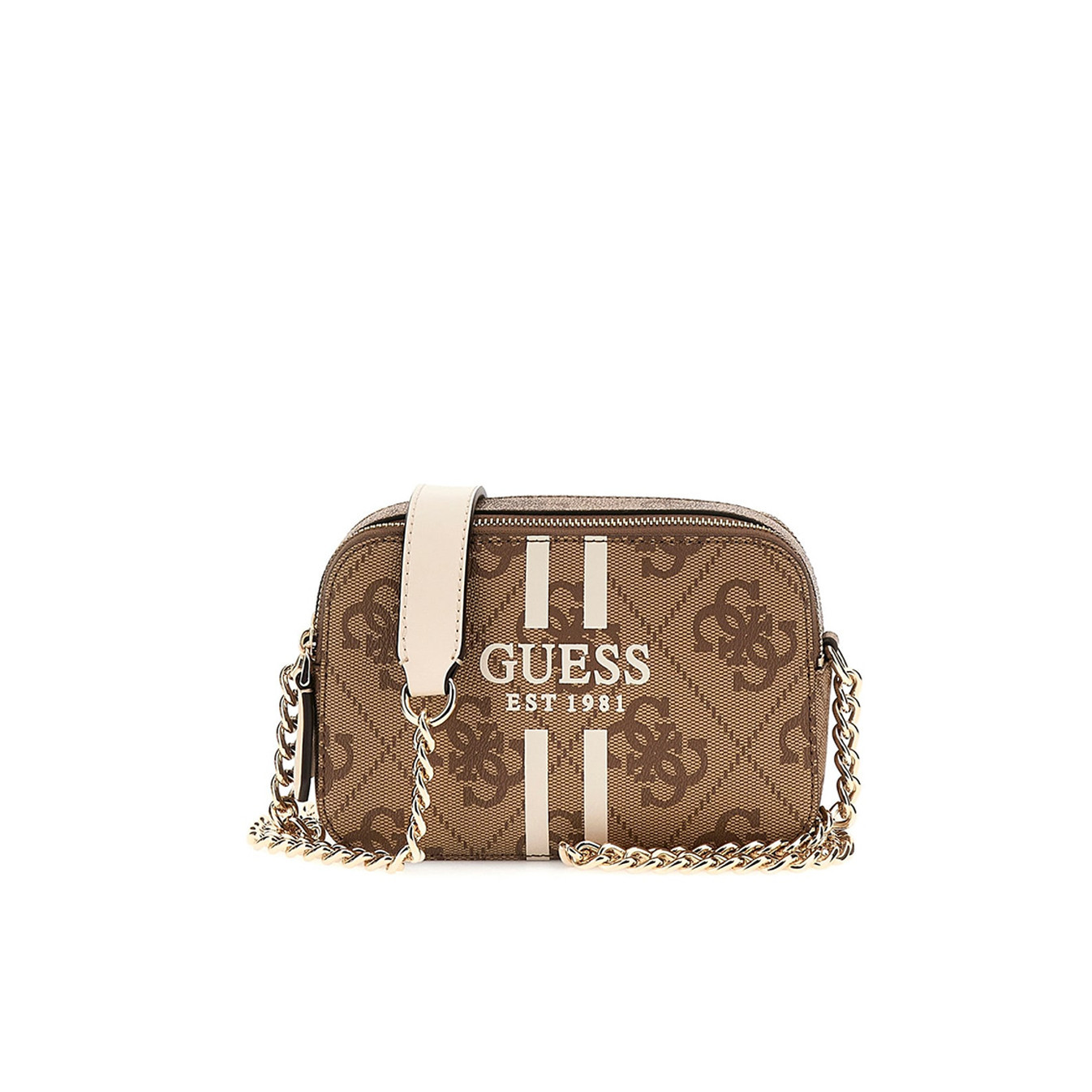 Guess Noelle II Crossbody Bag Latte Logo