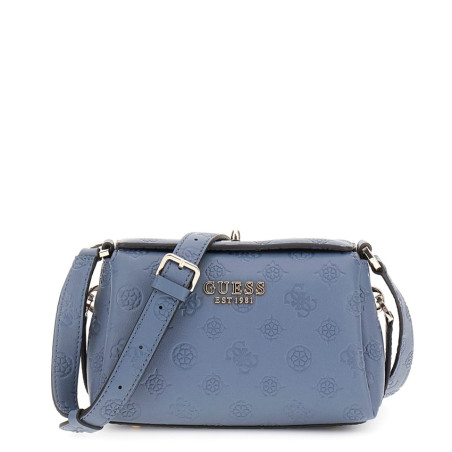Guess Phoebe Mini Sac Bandoulière Logo 4G Pivoine SLG Bleu Ciel face