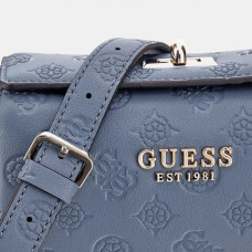 Guess Phoebe Mini Shoulder Bag Logo 4G Peony SLG Sky Blue