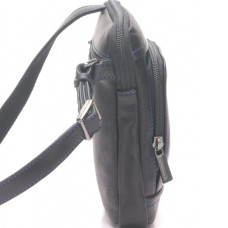 Arthur & Aston Chic & Casual Sac Porté travers Homme 1589-07 Noir fil Bleu  cote