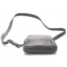 Arthur & Aston Chic & Casual Sac Porté travers Homme 1589-07 Noir fil Bleu sous