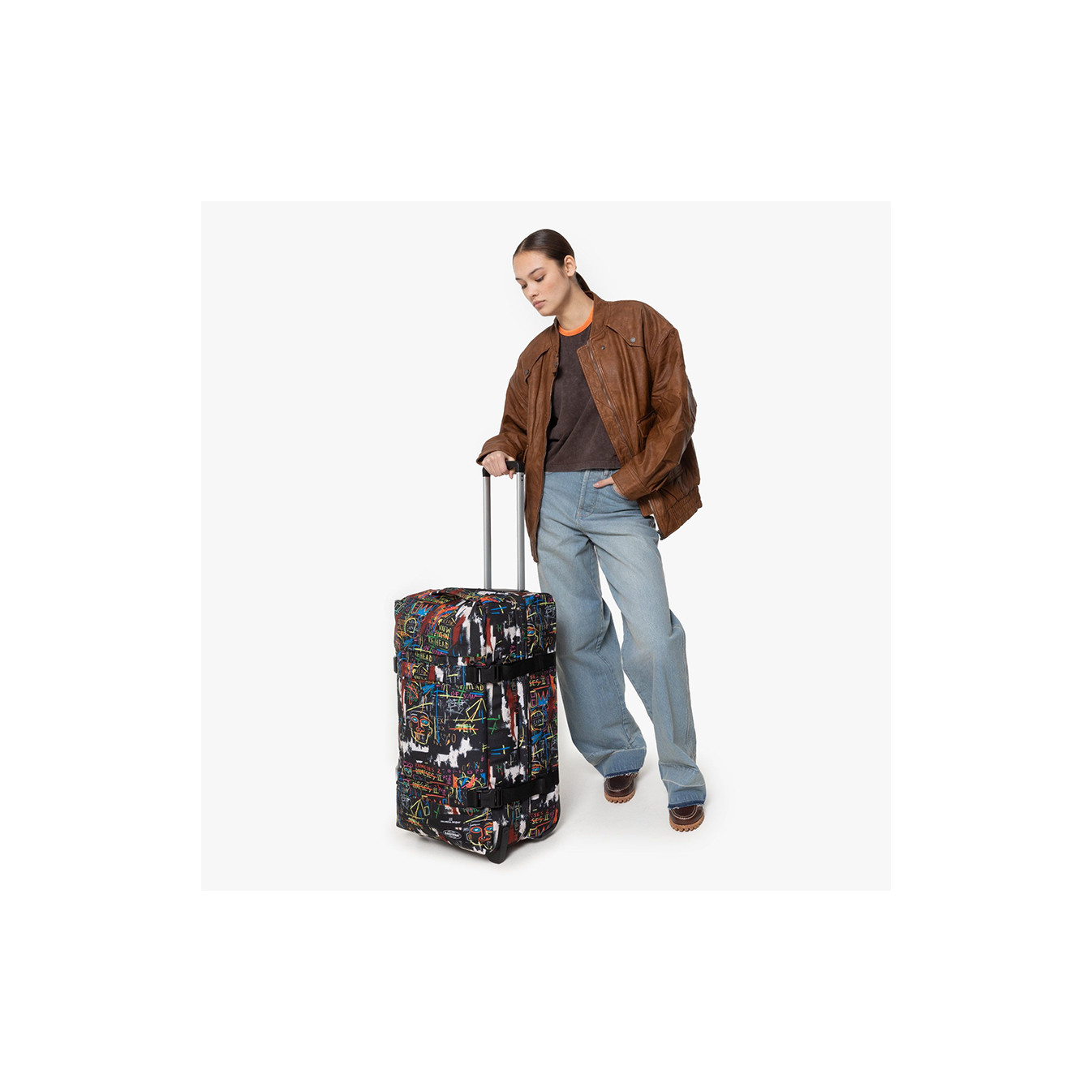 Eastpak Transit'R M Wheeled Bag 4y3 Basquiat kings of Egypt