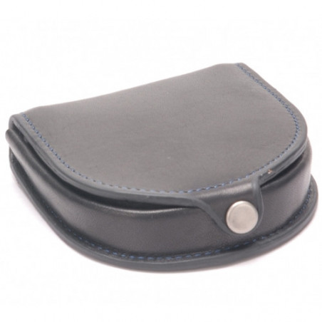 Arthur & Aston Chic & Casual Porte-Monnaie Fer à Cheval Noir fil Bleu