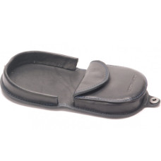 Arthur & Aston Chic & Casual Porte-Monnaie Fer à Cheval Noir fil Bleu ouvert