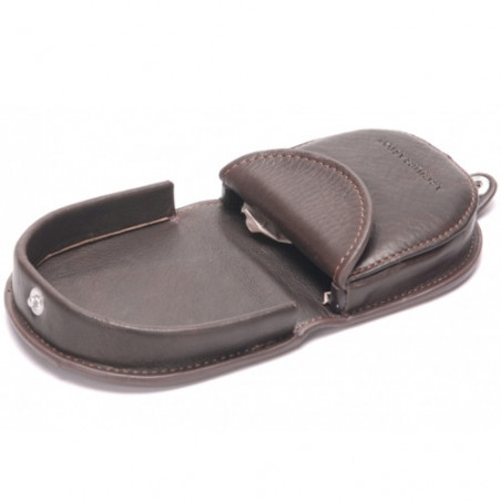 Arthur & Aston Chic & Casual Porte-Monnaie Fer à Cheval Chataigne ouvert