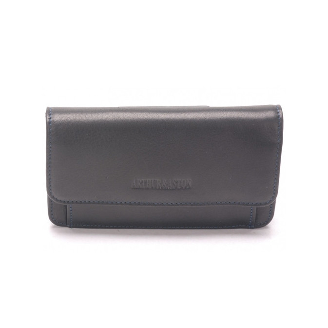 Arthur et Aston Porte monnaie 15cm porte papiers Ceinture Noir fil Bleu