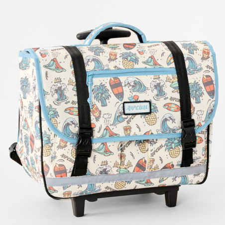 Rip Curl Back To School Wheeled Backpack Bone