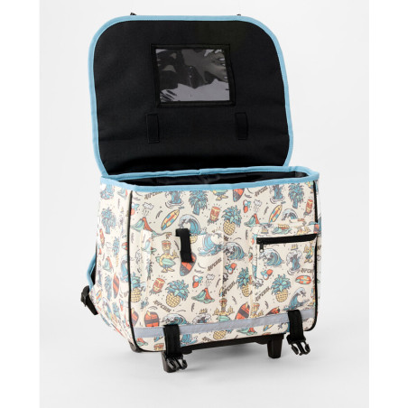 Rip Curl Back To School Wheeled Backpack Bone