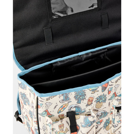 Rip Curl Back To School Wheeled Backpack Bone