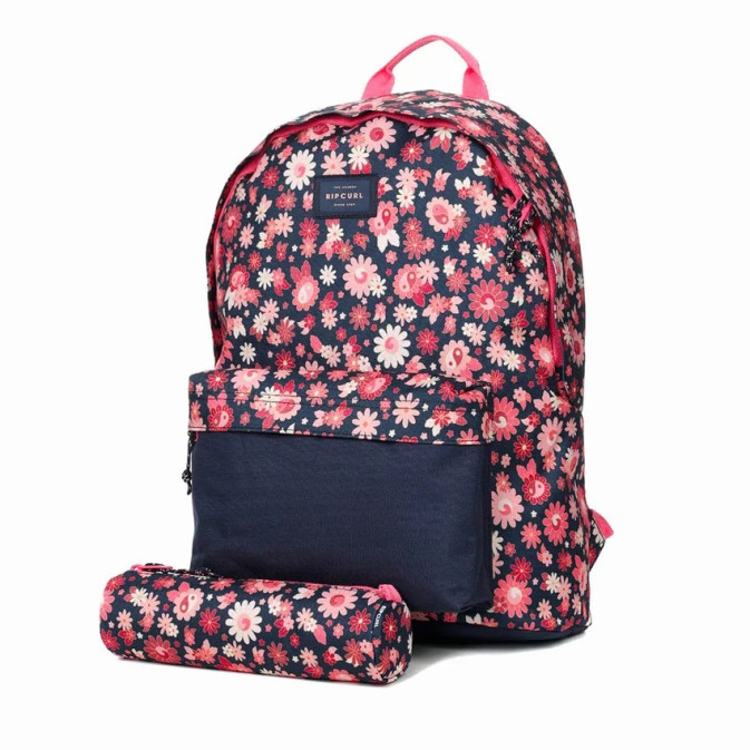 Rip Curl Back To School Sac à Dos Dome et Trousse Navy Pink