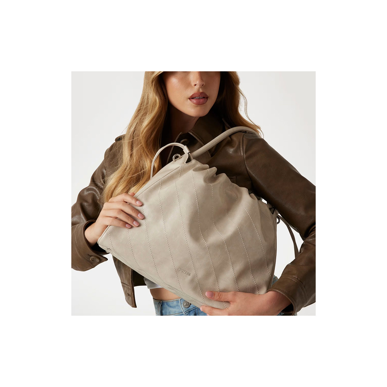 Guess Amys Handbag SIT Beige