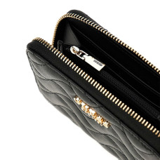 Guess Melisandra Medium Zip Wallet Black