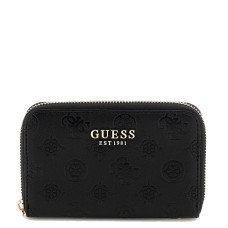 Guess Phoebe Medium Zip Black Logo Wallet
